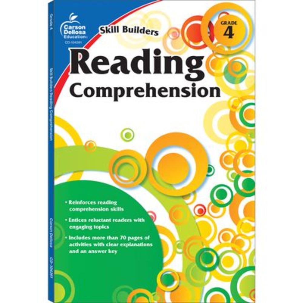 Reading Comprehension, Grade 4 -- Carson Dellosa Education